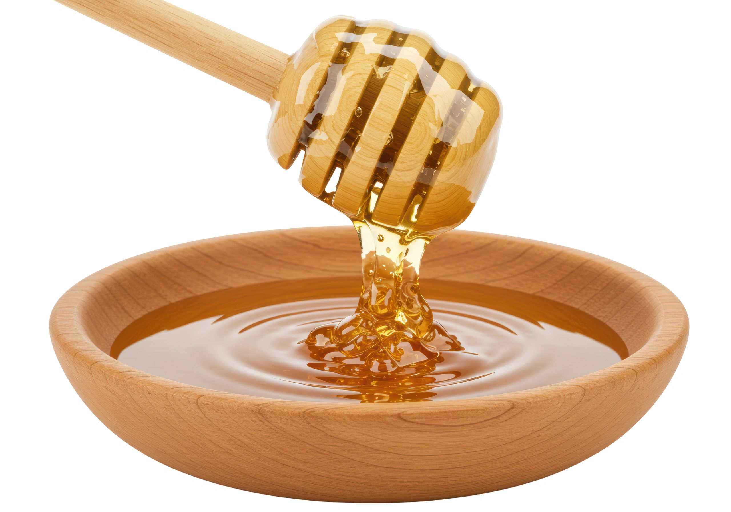 Honey dipper with honey